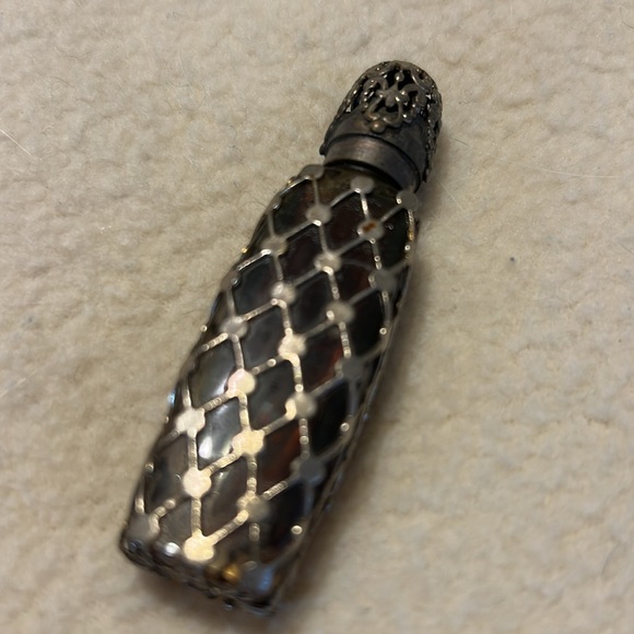 Vintage Estee Lauder "Super" Purse Perfume Flacon Sterling Filigree Cap - Picture 3 of 6